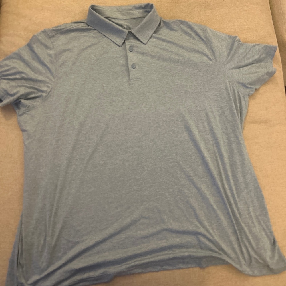 Light blue 3XL george polo with collar